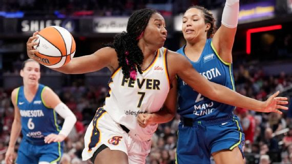 Aliyah Boston y el Fever aún no han enfrentado al Lynx, líderes de la liga, y Napheesa Collier esta temporada. Emilee Chinn/Getty Images